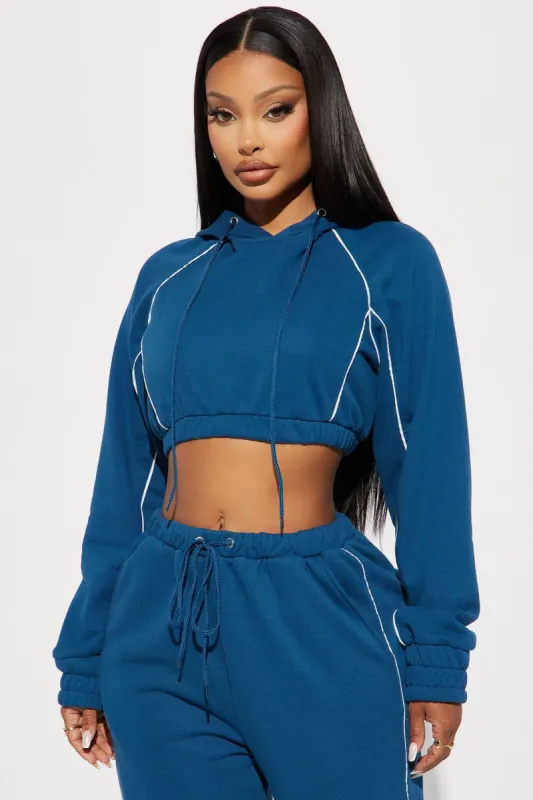 Good Moves Lounge Hoodie - Navy made by Fashion Nova