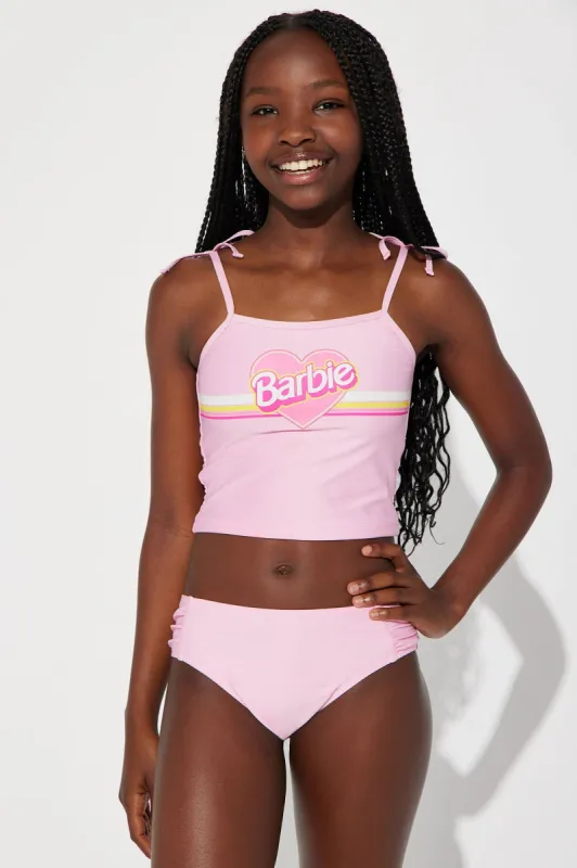 Mini Barbie Girl 2 Piece Tankini - Pink sold by Fashion Nova