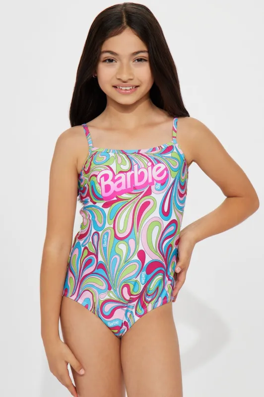 Mini Barbie Sun And Fun 1 Piece Swimsuit - Multi Color sold by Fashion Nova