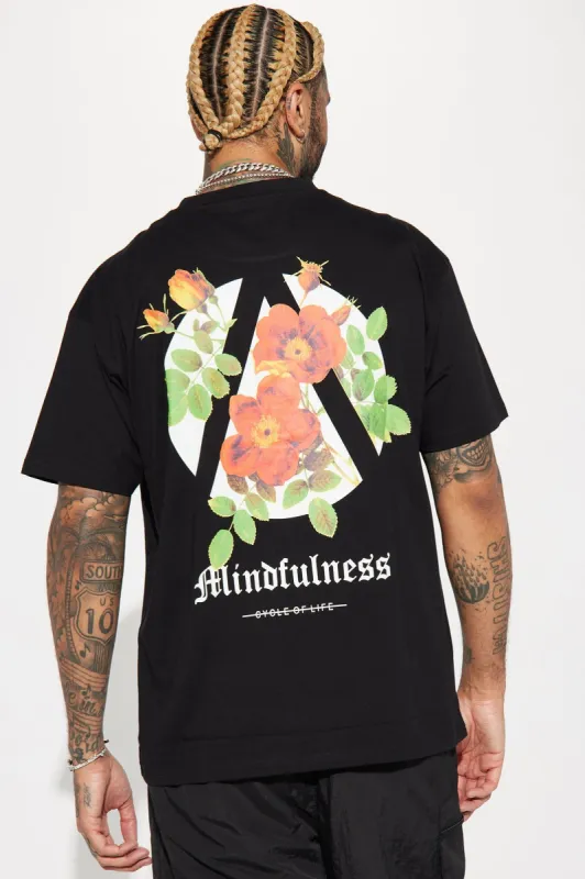 Rise Again Short Sleeve Tee - Black sold by Fashion Nova