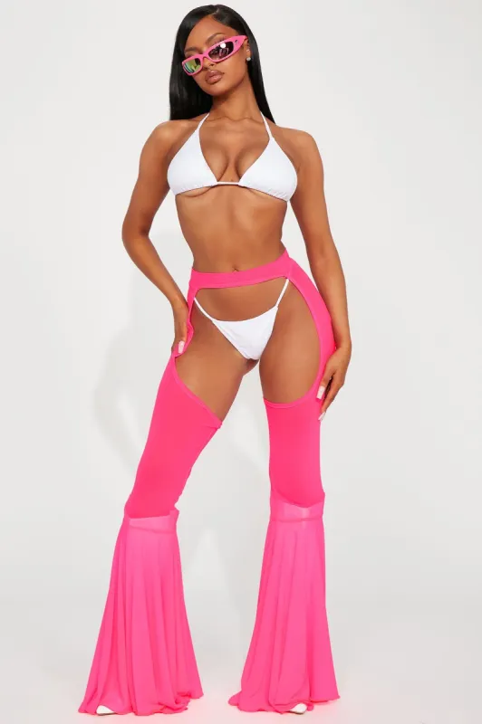 Make It HOT Mesh Chaps - Hot Pink sold by Fashion Nova