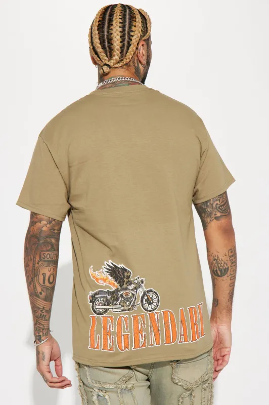 Legendary Wings Short Sleeve Tee - Khaki sold by Fashion Nova