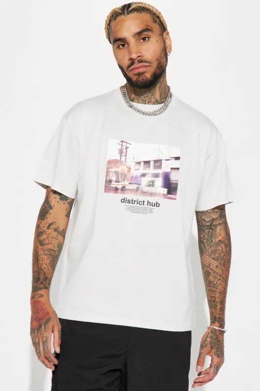 District Hub Short Sleeve Tee - Grey sold by Fashion Nova