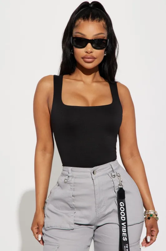 Thalia Tank Top - Black sold by Fashion Nova