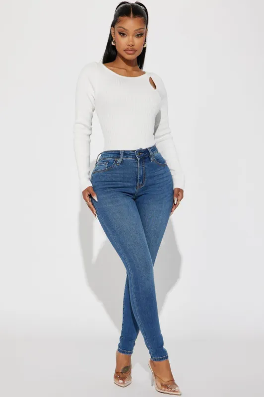 Kiley Control Curvy Stretch Skinny Jeans - Vintage Wash sold by Fashion Nova