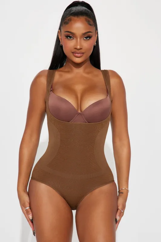 Hourglass Waist Shapewear Bodysuit - Mocha sold by Fashion Nova