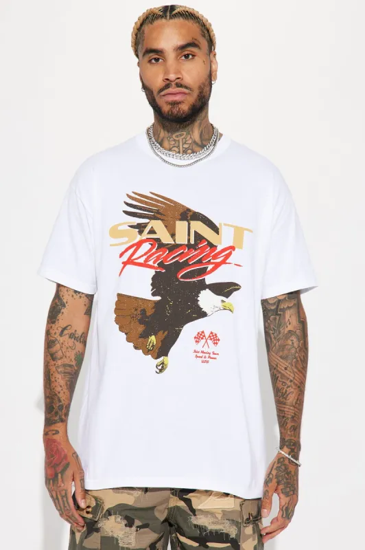 Speed & Power Short Sleeve Tee - White sold by Fashion Nova