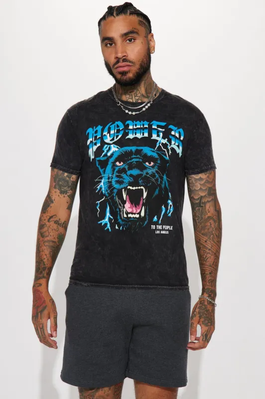 Power Short Sleeve Tee - Black sold by Fashion Nova