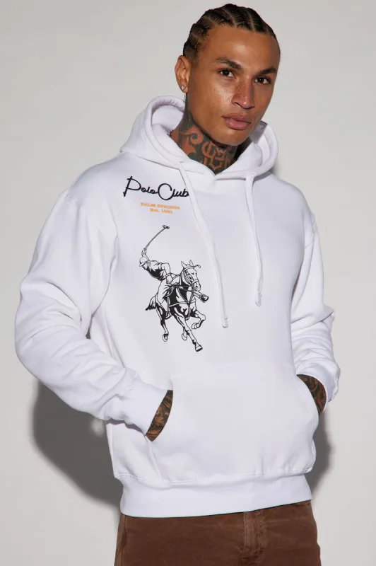 Polo Club Hoodie - White sold by Fashion Nova