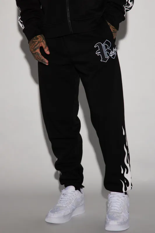 Rebel Club Jogger - Black made by Fashion Nova
