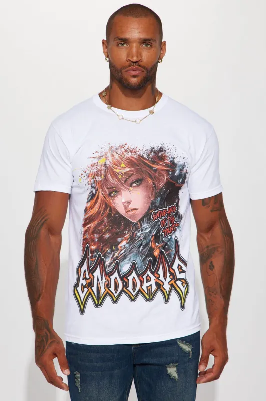 End Days Short Sleeve Tee - White sold by Fashion Nova
