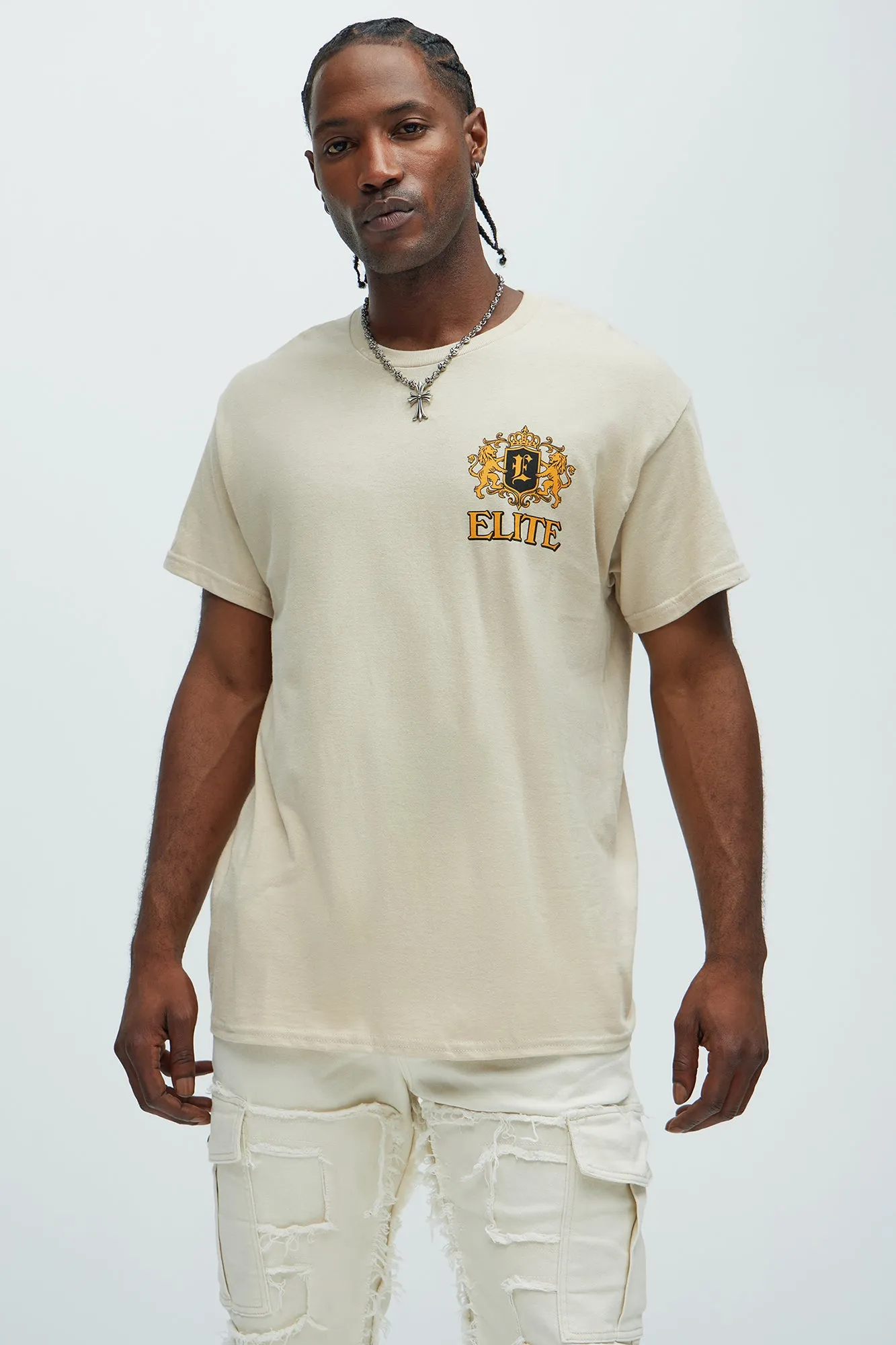 Elite Premium Life Short Sleeve Tee - Sand sold by Fashion Nova product image thumbnail 4