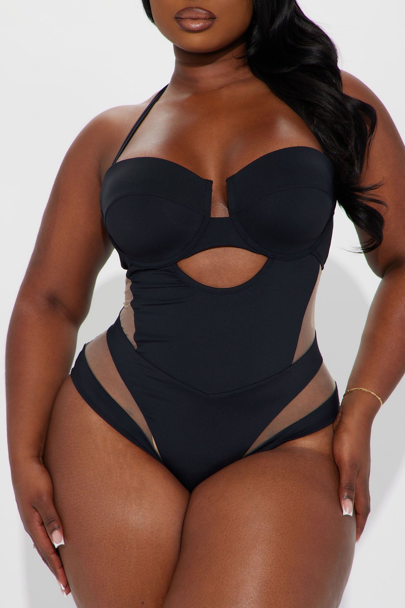 Megan Cutout 1 Piece Swimsuit - Black sold by Fashion Nova product image thumbnail 5