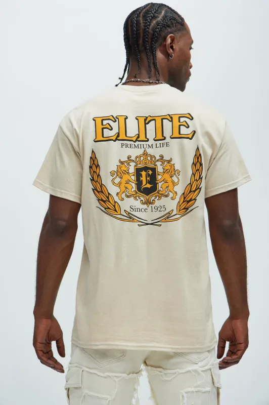 Elite Premium Life Short Sleeve Tee - Sand sold by Fashion Nova
