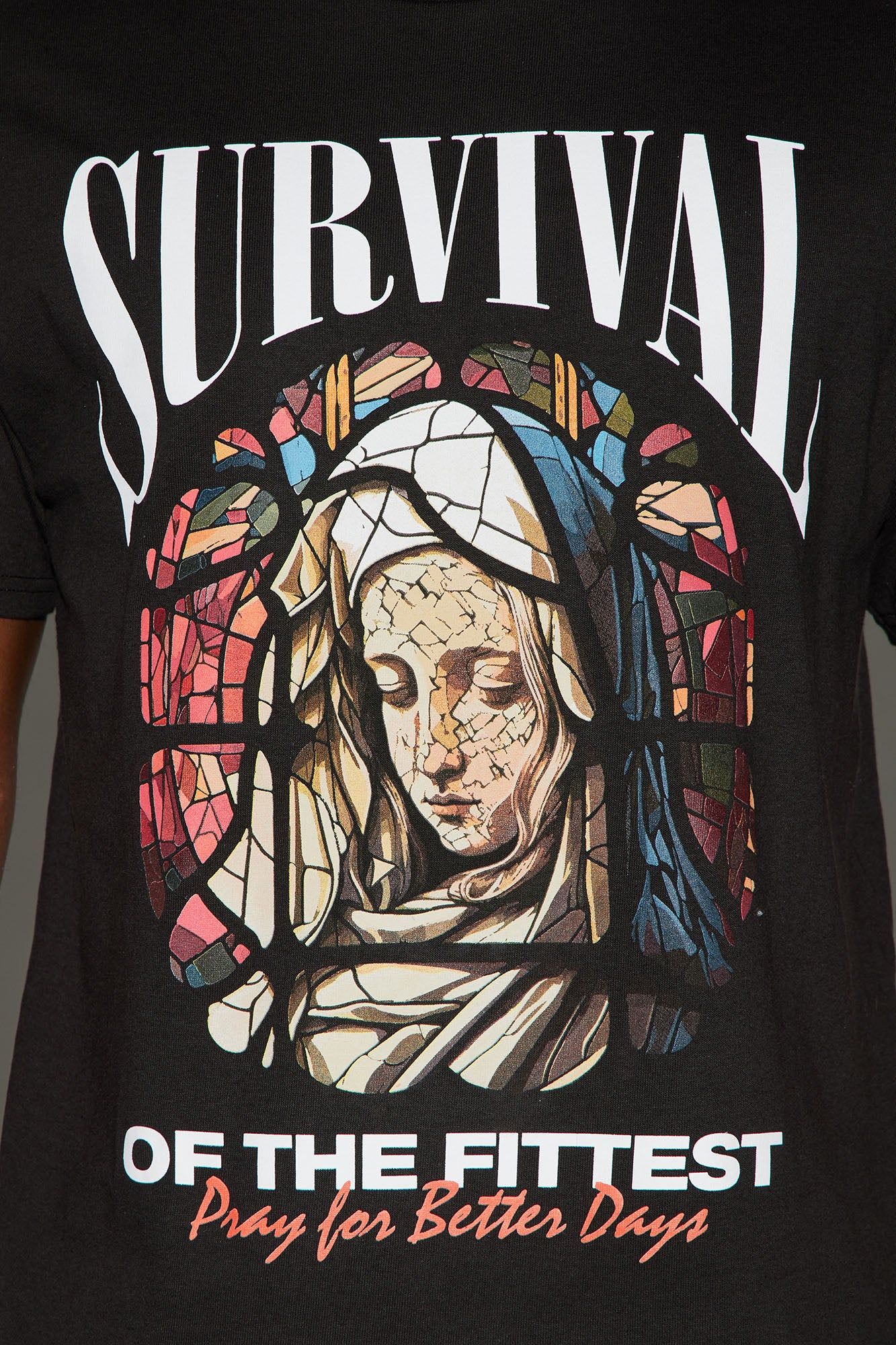 Survival Saint Short Sleeve Tee - Black sold by Fashion Nova product image thumbnail 3