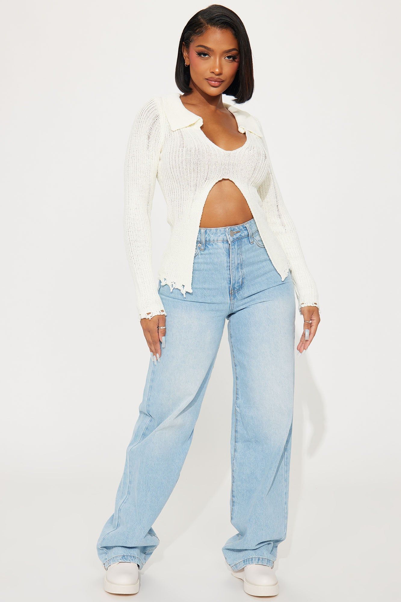 Only Fun And Games Sweater Top - Ivory sold by Fashion Nova product image thumbnail 2