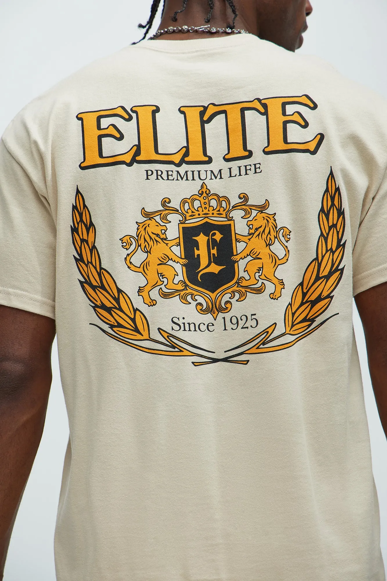 Elite Premium Life Short Sleeve Tee - Sand sold by Fashion Nova product image thumbnail 2
