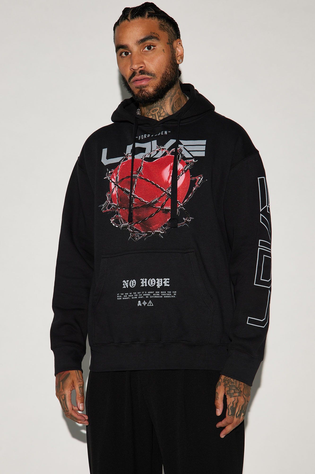 Forbidden Love Hoodie - Black sold by Fashion Nova