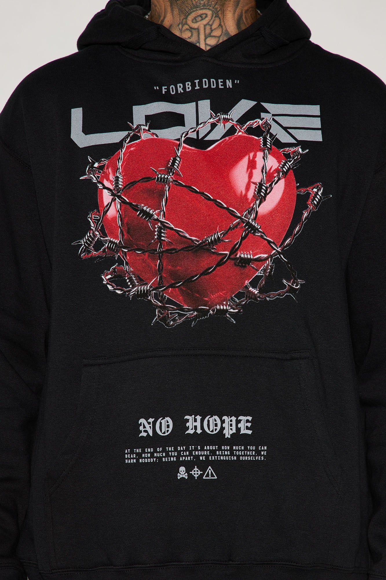 Forbidden Love Hoodie - Black sold by Fashion Nova product image thumbnail 4