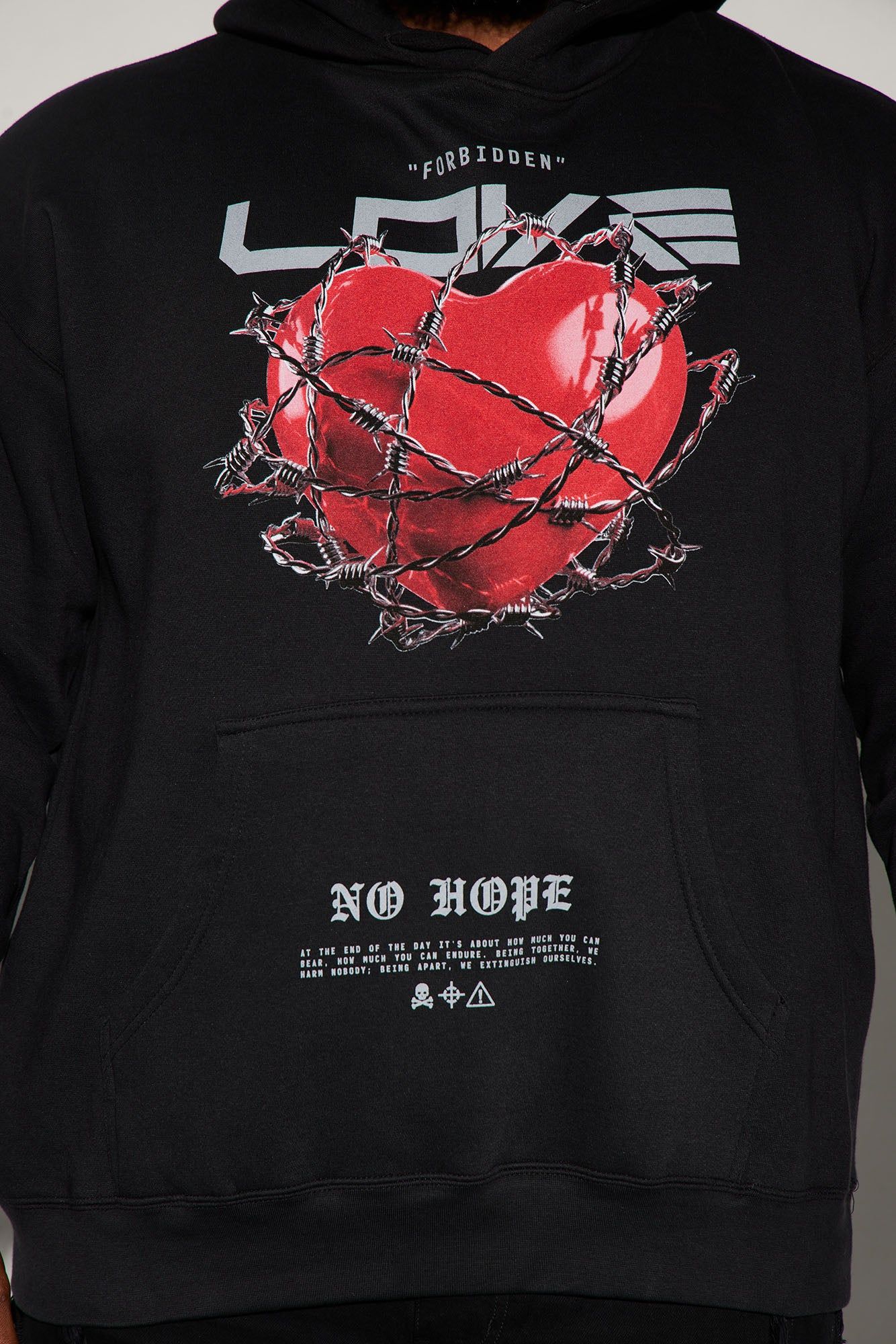 Forbidden Love Hoodie - Black sold by Fashion Nova product image thumbnail 8