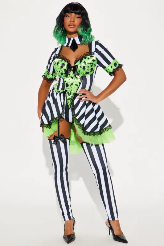 Bug Babe 2 Piece Costume Set - Black/White sold by Fashion Nova