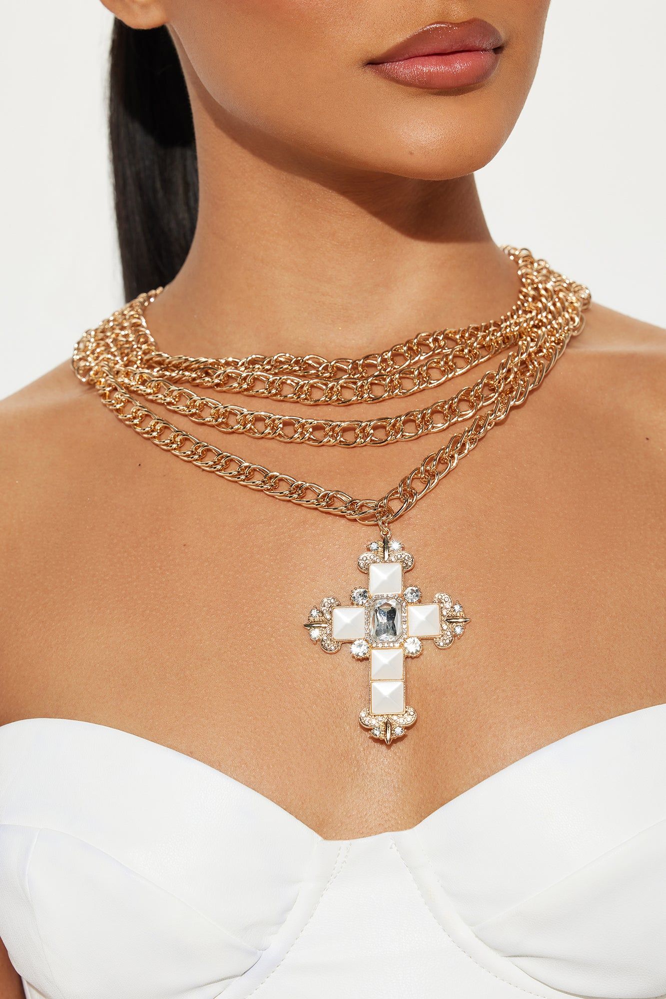 Royal Power Necklace - Gold sold by Fashion Nova