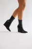 Looks Are Serving Wedge Booties - Black sold by Fashion Nova