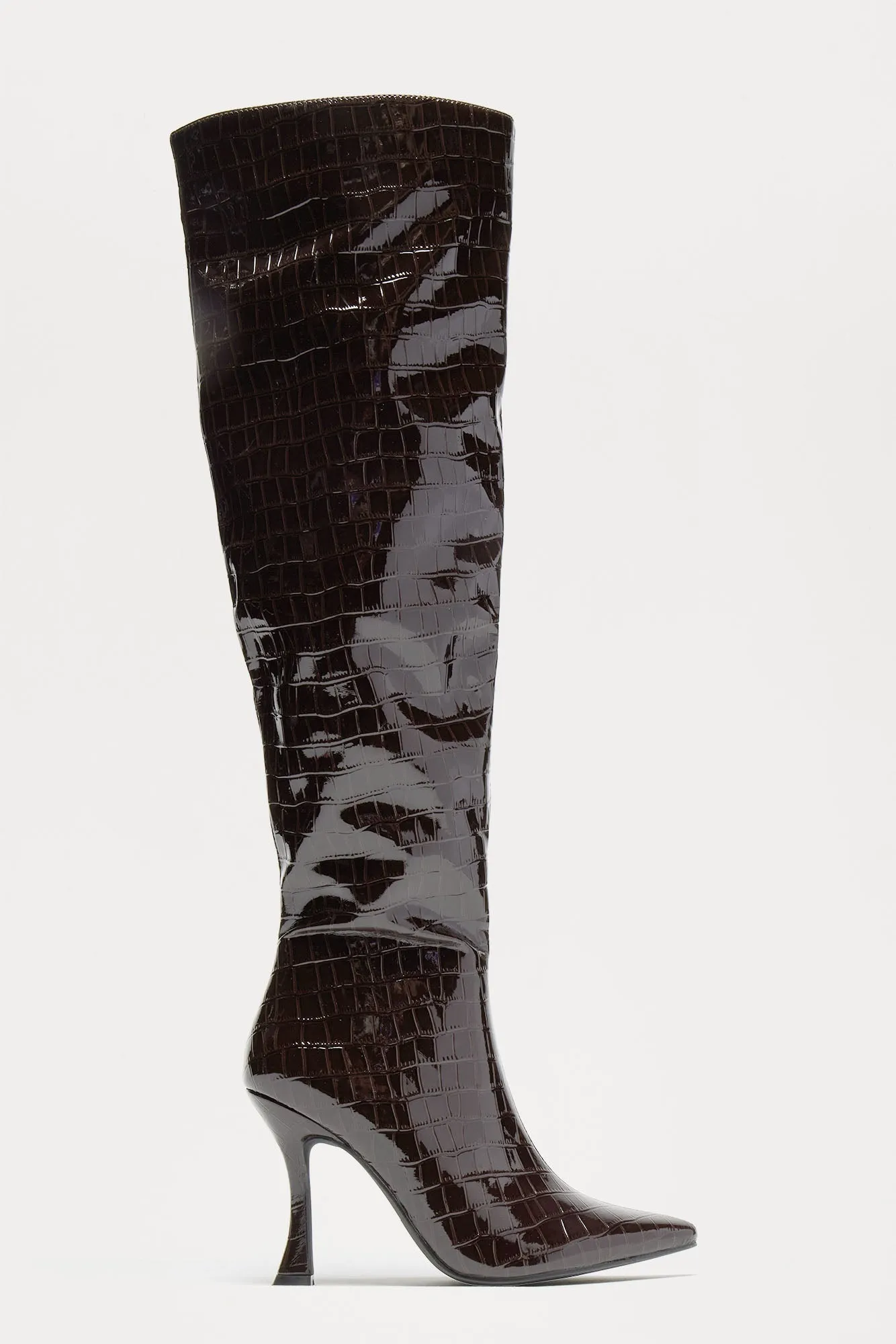 Bardot Knee High Boots - Brown sold by Fashion Nova