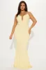 Sara Textured Maxi Dress - Butter Yellow sold by Fashion Nova