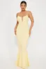 Sara Textured Maxi Dress - Butter Yellow sold by Fashion Nova