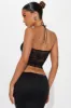 Eliza Lace Halter Top - Black sold by Fashion Nova
