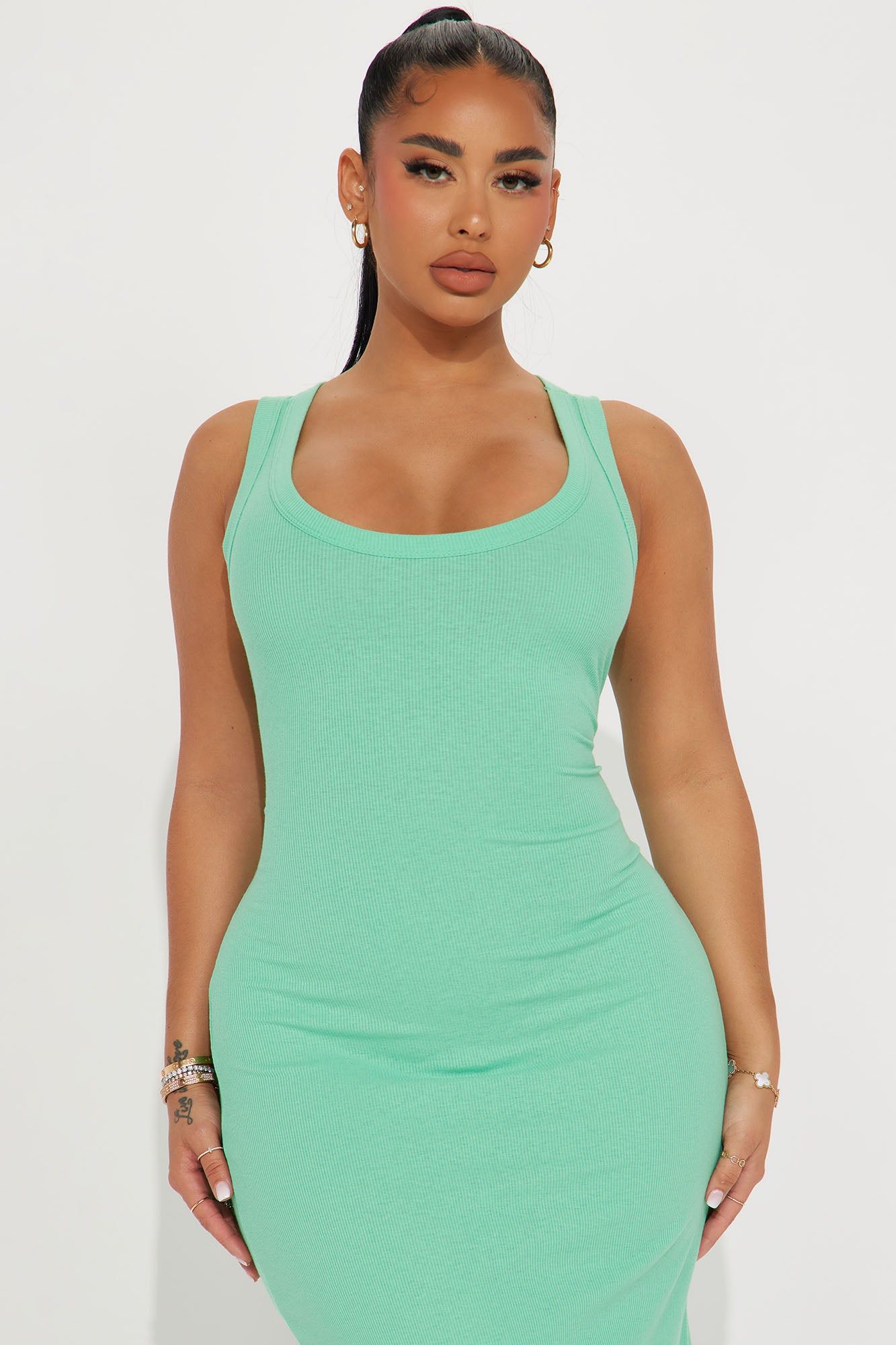 Leandra RIbbed Maxi Dress - Mint sold by Fashion Nova product image thumbnail 2