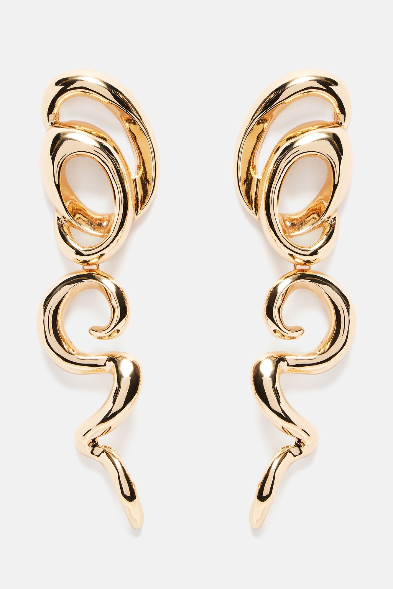 Got Me Spiraling Earrings - Gold sold by Fashion Nova product image thumbnail 2