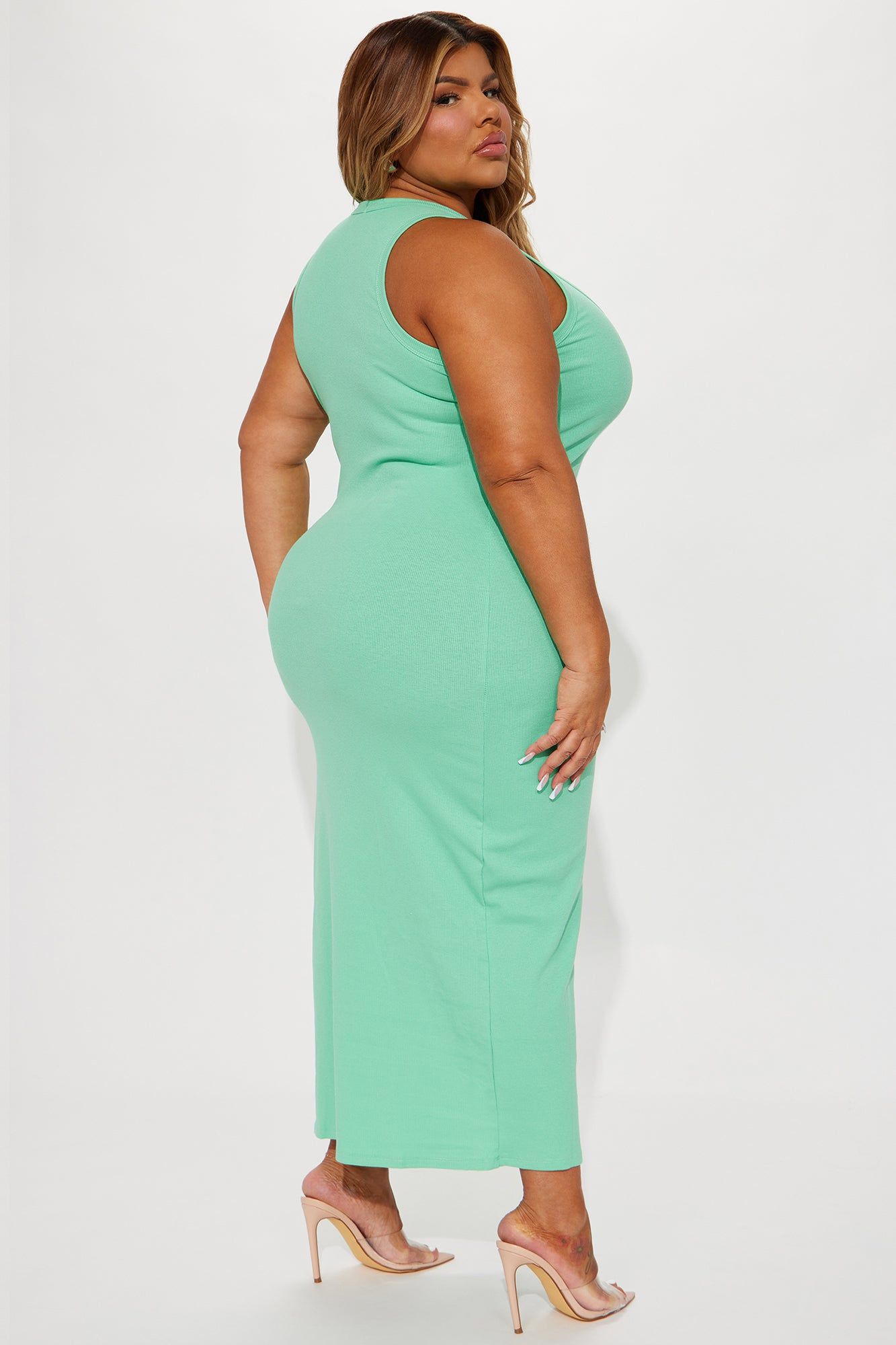 Leandra RIbbed Maxi Dress - Mint sold by Fashion Nova product image thumbnail 6