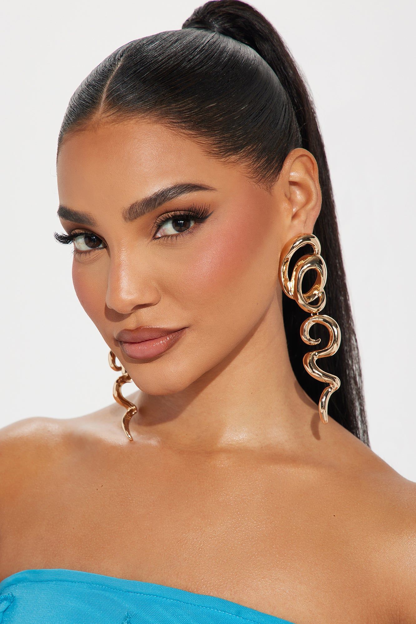 Got Me Spiraling Earrings - Gold sold by Fashion Nova