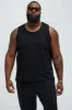 Burley Geo Textured Relaxed Tank - Black sold by Fashion Nova