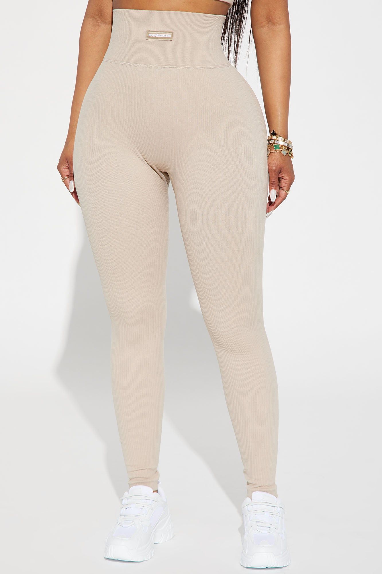 Fighter Ribbed Active Legging In Infinity Seamless - Light Taupe sold by Fashion Nova product image thumbnail 2