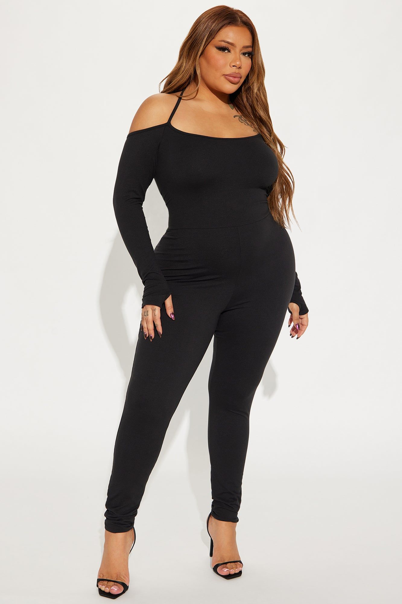 All For You Off Shoulder Jumpsuit - Black sold by Fashion Nova product image thumbnail 4