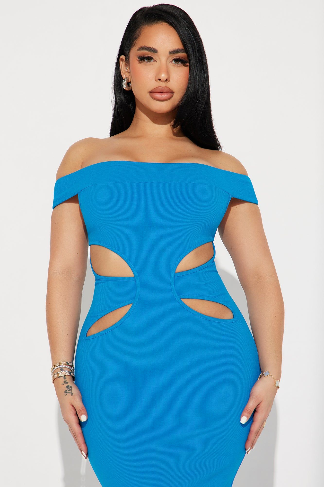 Mila Cutout Midi Dress - Blue sold by Fashion Nova product image thumbnail 2