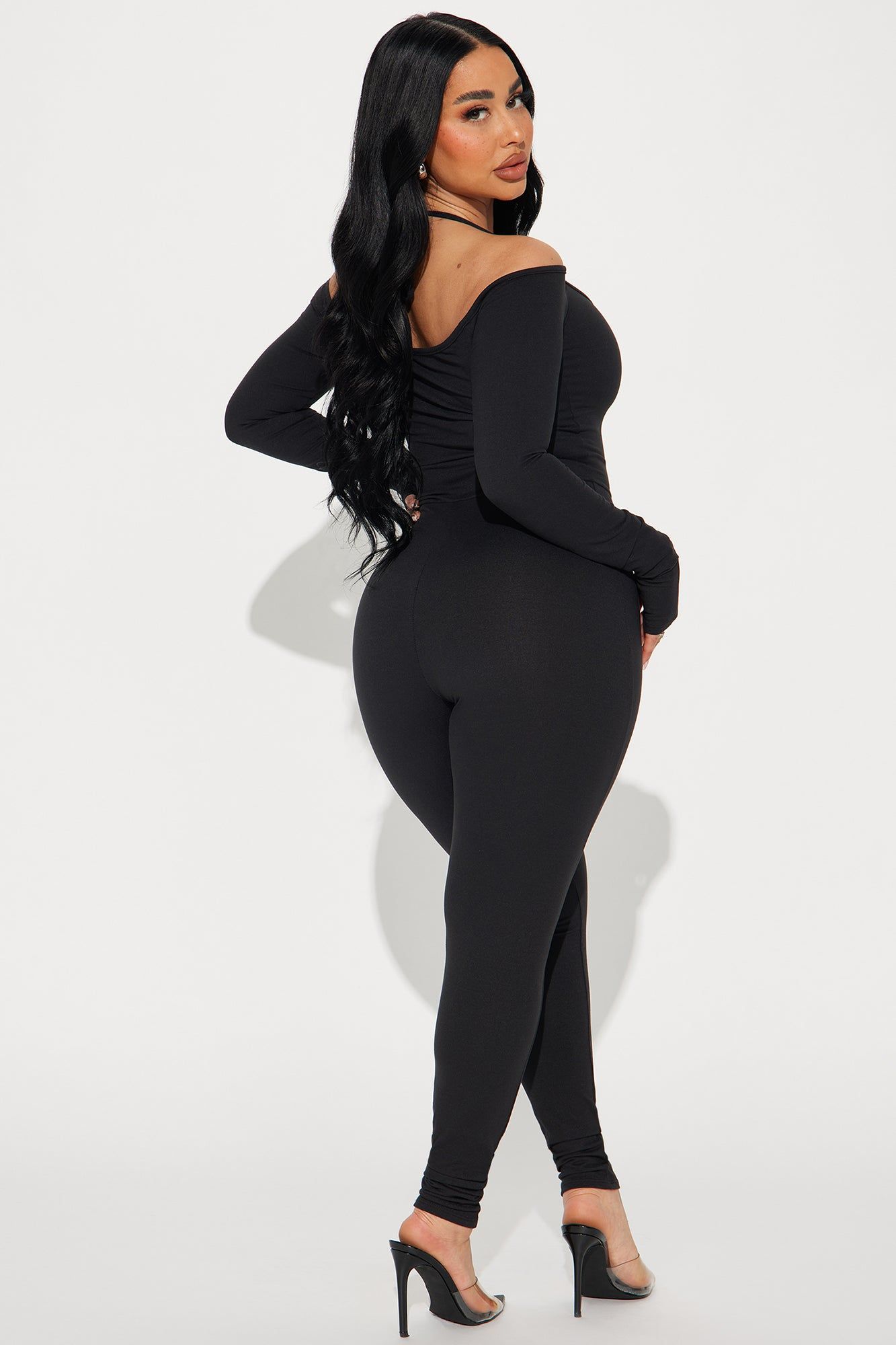 All For You Off Shoulder Jumpsuit - Black sold by Fashion Nova product image thumbnail 3