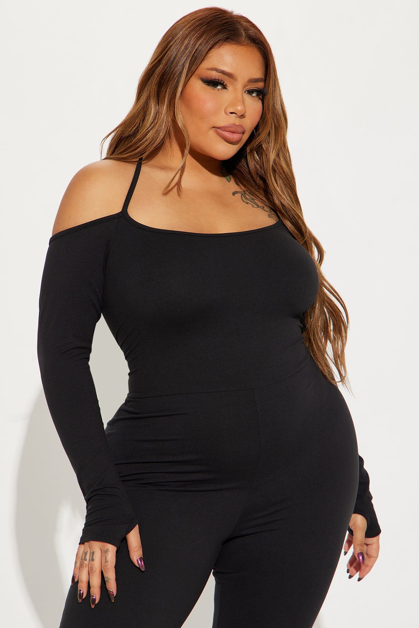 All For You Off Shoulder Jumpsuit - Black sold by Fashion Nova product image thumbnail 5