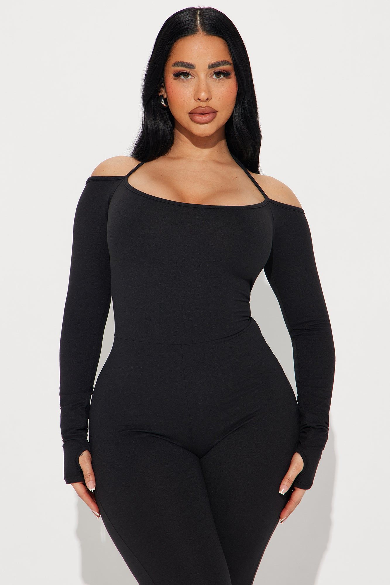 All For You Off Shoulder Jumpsuit - Black sold by Fashion Nova product image thumbnail 2
