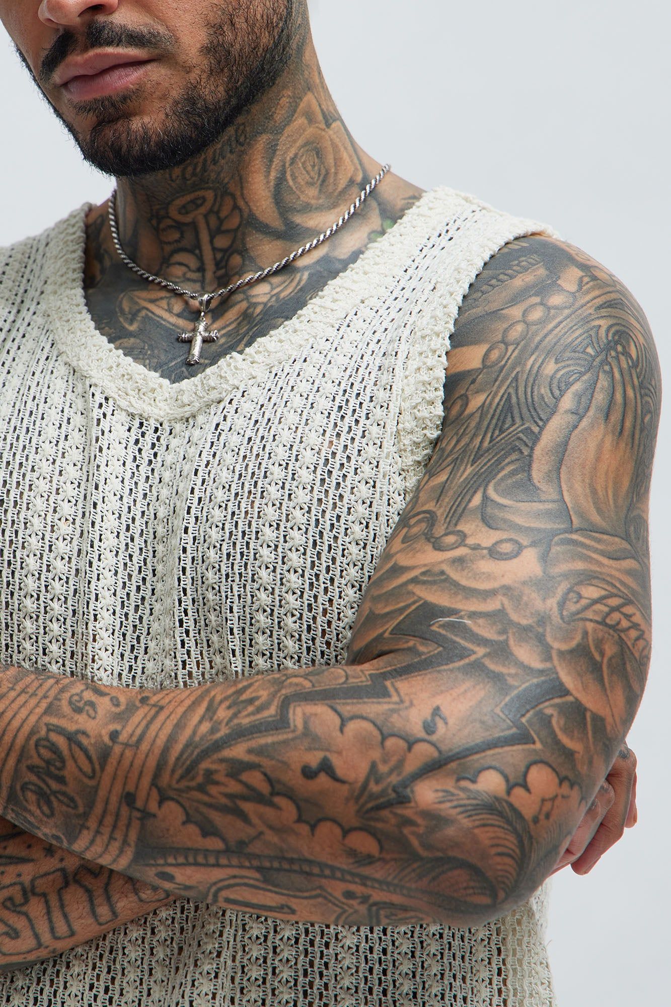 Atlas Textured Tank - White sold by Fashion Nova product image thumbnail 3