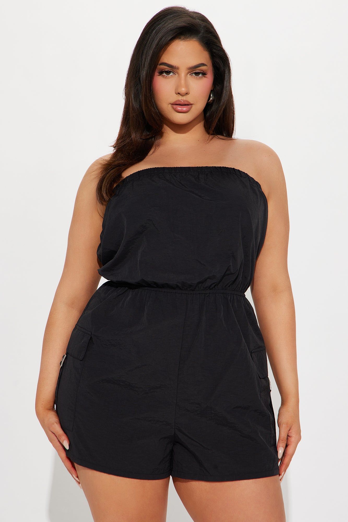 True To Self Cargo Romper - Black sold by Fashion Nova product image thumbnail 5