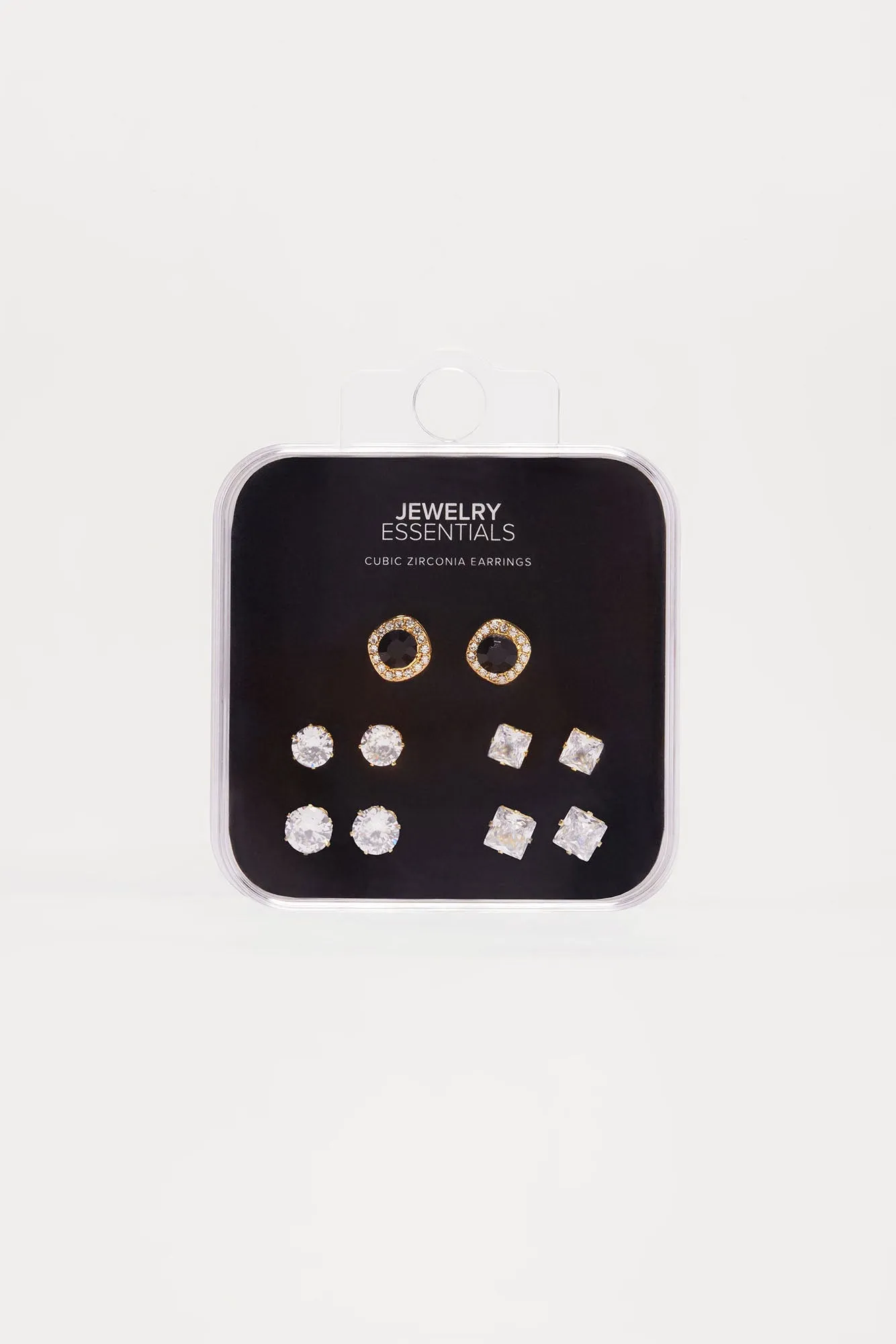 Black Cluster Stud Earing Set - Gold sold by Fashion Nova product image thumbnail 3
