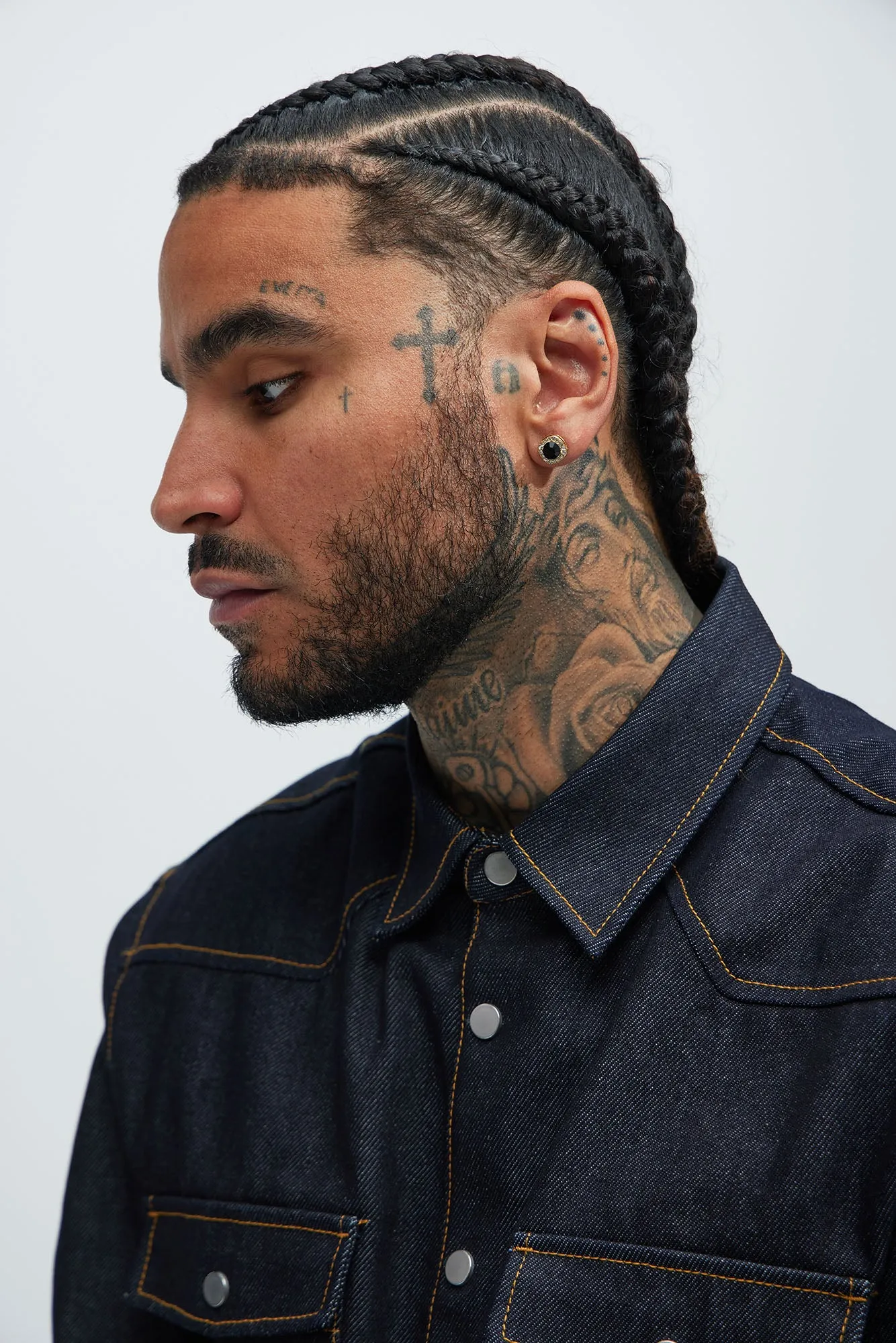 Black Cluster Stud Earing Set - Gold sold by Fashion Nova product image thumbnail 2