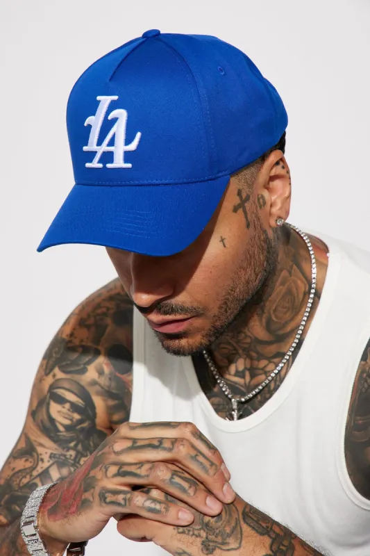LA Snapback Hat - Royal sold by Fashion Nova