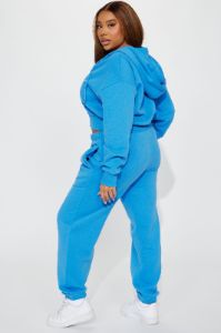 Brianna Jogger Pant Set - Blue sold by Fashion Nova