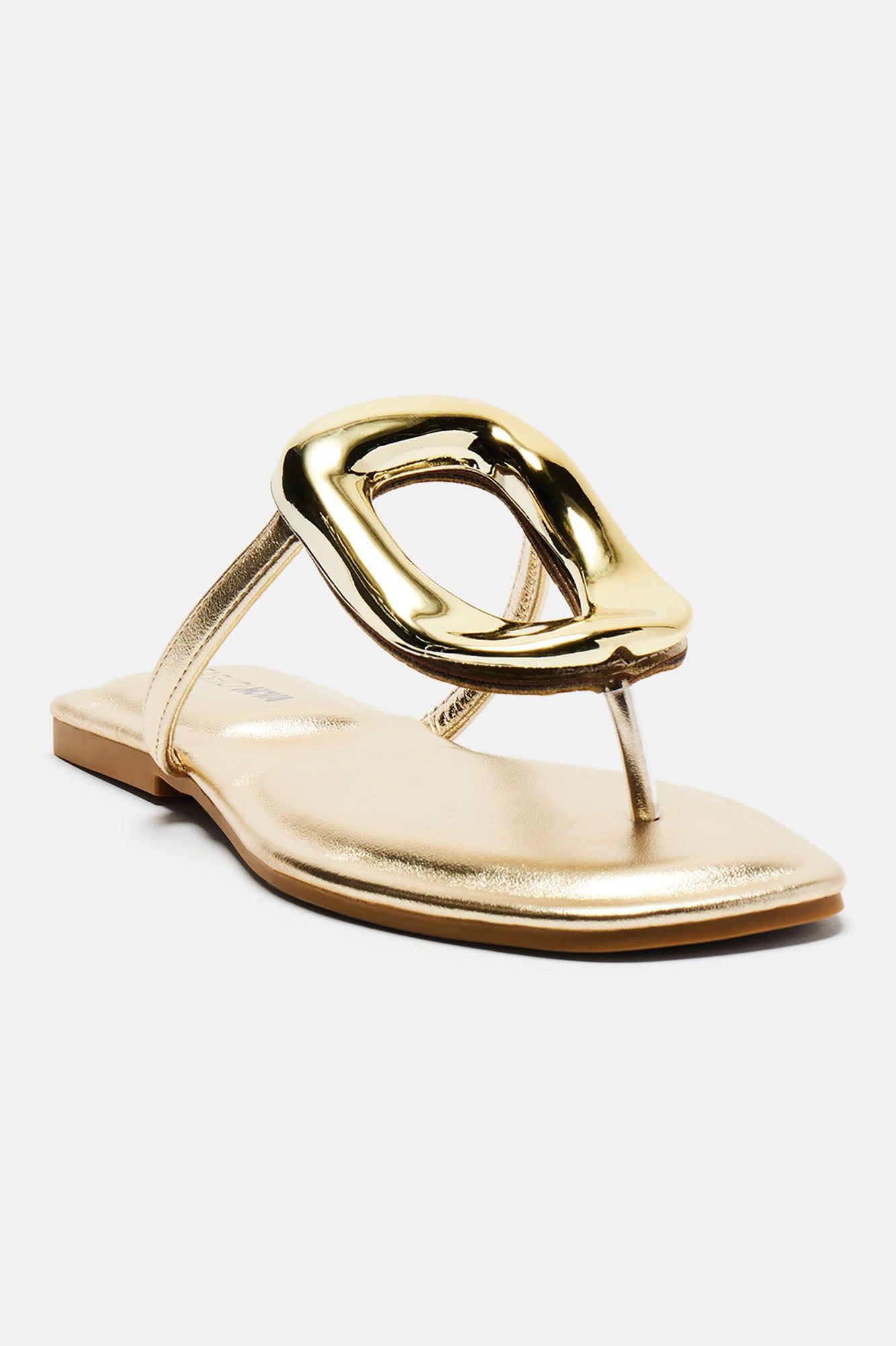 New Here Flat Sandals - Gold sold by Fashion Nova product image thumbnail 2