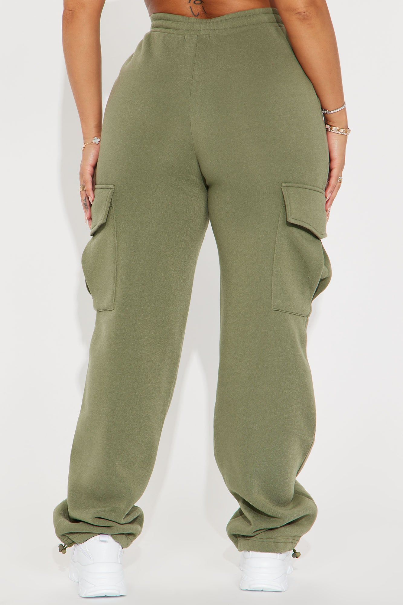 Tessa Fleece Lounge Jogger - Olive sold by Fashion Nova product image thumbnail 3